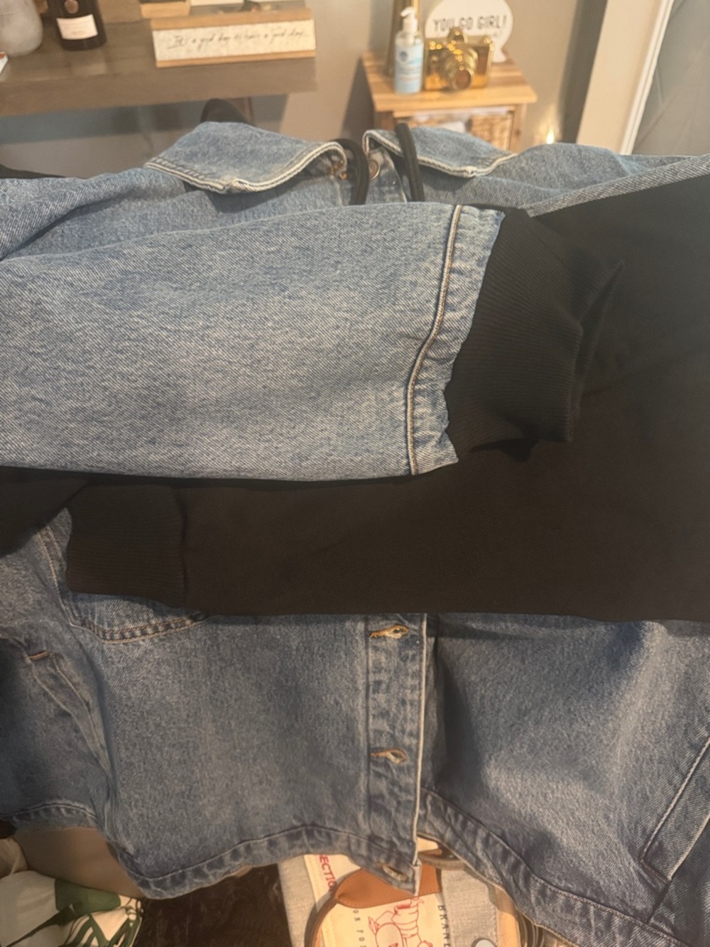 KBB By Kahlana Oversized Denim Jacket with Hood - Picture 7 of 7
